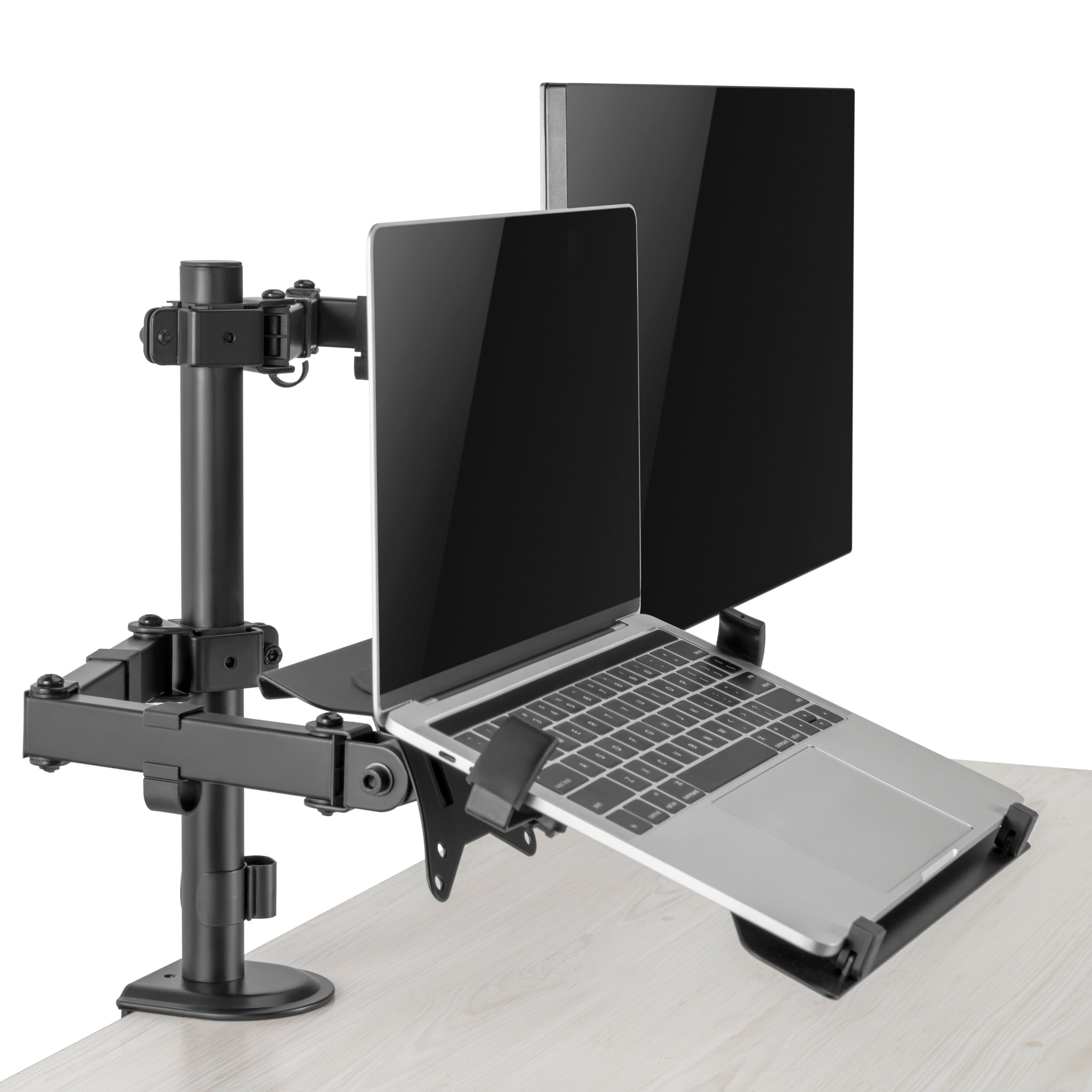 Double shops mount arm high quality black multi function for monitor comptutor