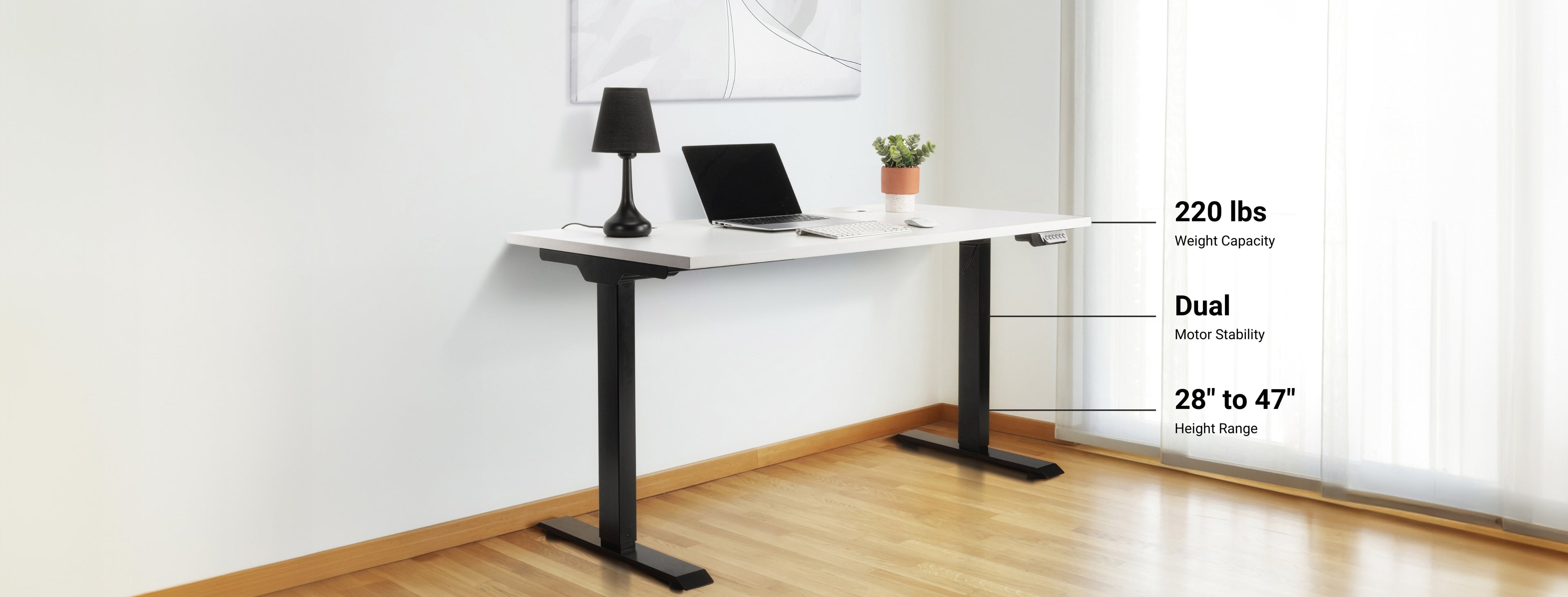 4 Leg Electric Adjustable Height Work Table